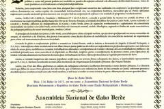Documento da Proclamação da Indepêndencia Nacional