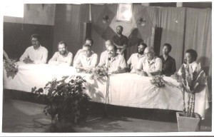 7-No C.C. de Tarrafa na Primeira República. Na mesa Abílio Duarte, Silvino da Luz, José Araujo, Olívio Pires, Luís Fonseca e PM